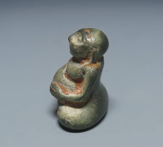 古玩雜項小石人真品鑒賞圖