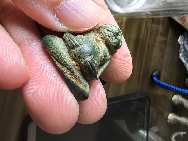 古玩雜項小石人真品鑒賞圖