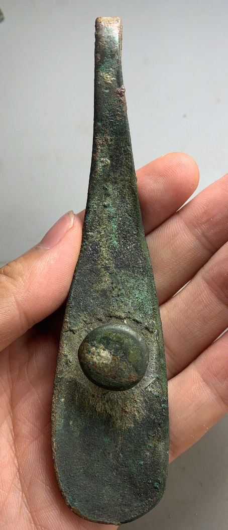 古玩銅器戰(zhàn)國·琵琶??真品鑒賞圖