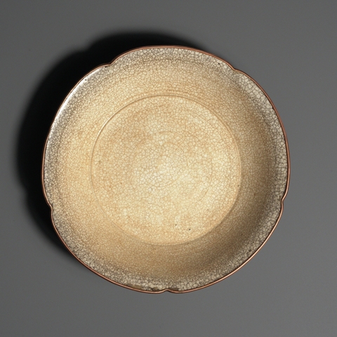 古玩陶瓷青白釉葵口洗真品鑒賞圖