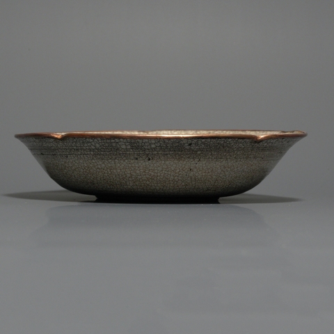 古玩陶瓷青白釉葵口洗真品鑒賞圖