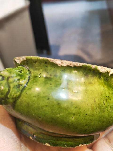 古玩陶瓷綠釉爐真品鑒賞圖