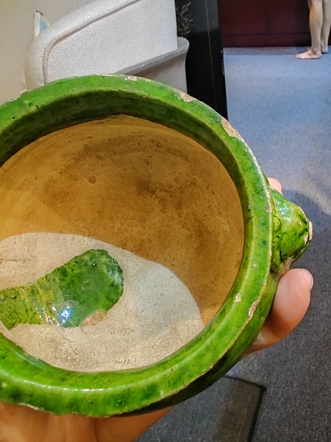 古玩陶瓷綠釉爐真品鑒賞圖