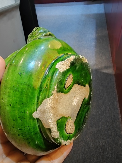 古玩陶瓷綠釉爐真品鑒賞圖
