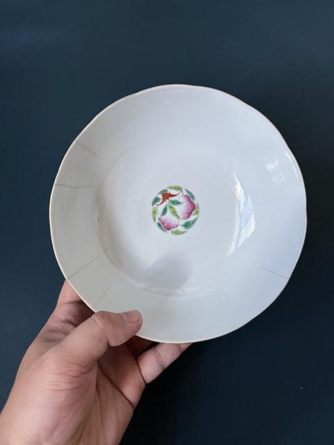 古玩陶瓷清·道咸四季花卉紋粉彩大碗（太和園制）拍賣，當前價格1500元