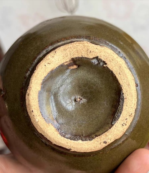 古玩陶瓷茶葉末釉罐真品鑒賞圖