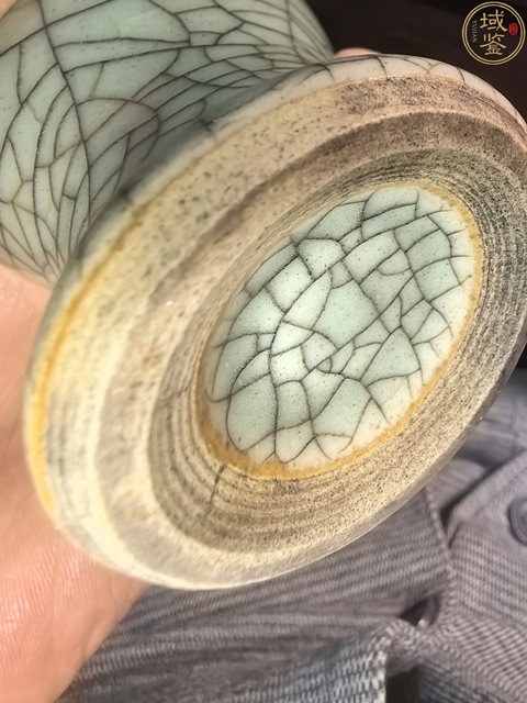 古玩陶瓷哥釉觀音瓶真品鑒賞圖