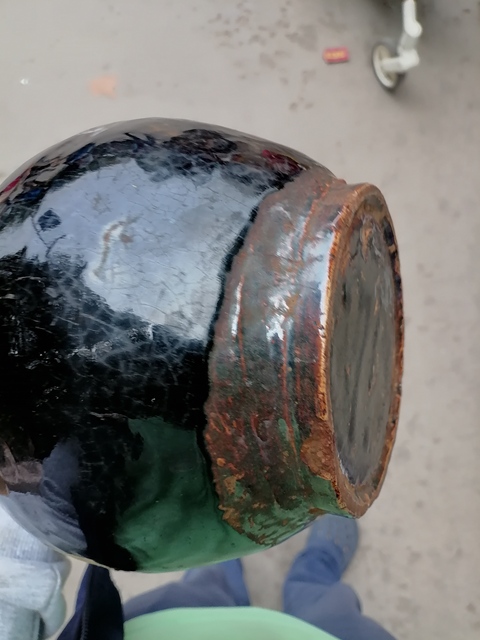 古玩陶瓷黑釉撇口瓶真品鑒賞圖