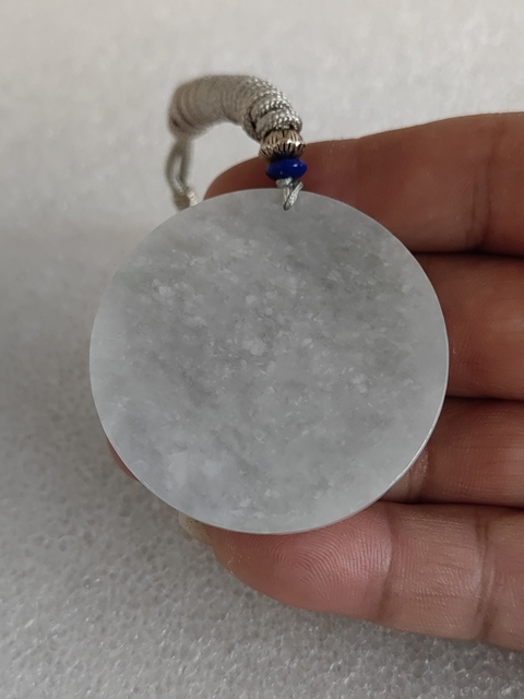 古玩玉器天然翡翠“山水觀音牌”拍賣，當前價格350元