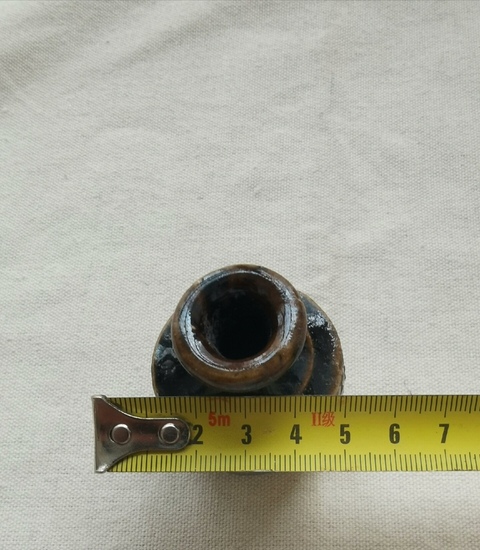 古玩陶瓷黑釉小瓶真品鑒賞圖