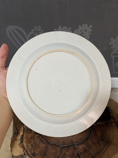 古玩陶瓷青花洞石芭蕉盤真品鑒賞圖