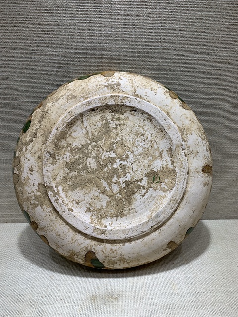 古玩陶瓷鞏縣窯三彩盤真品鑒賞圖