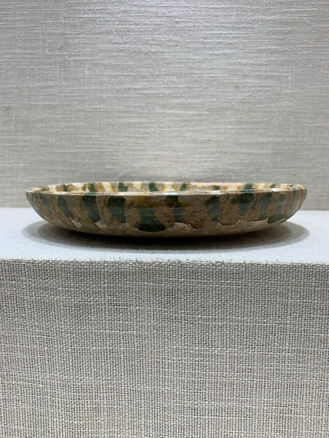 古玩陶瓷鞏縣窯三彩盤真品鑒賞圖