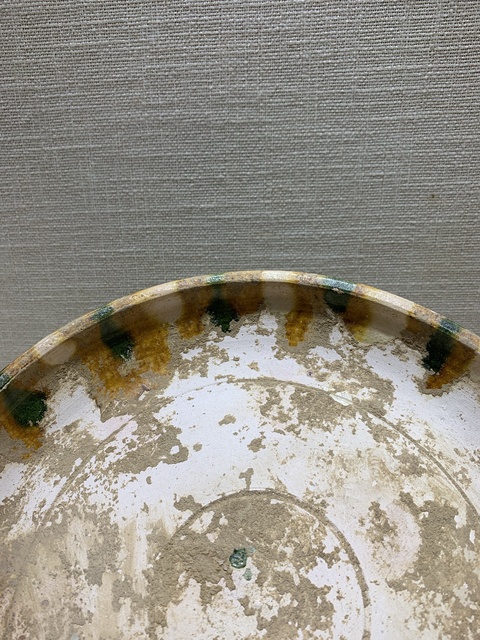 古玩陶瓷鞏縣窯三彩盤真品鑒賞圖