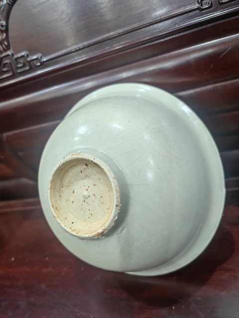 古玩陶瓷洪武青白釉碗一對真品鑒賞圖