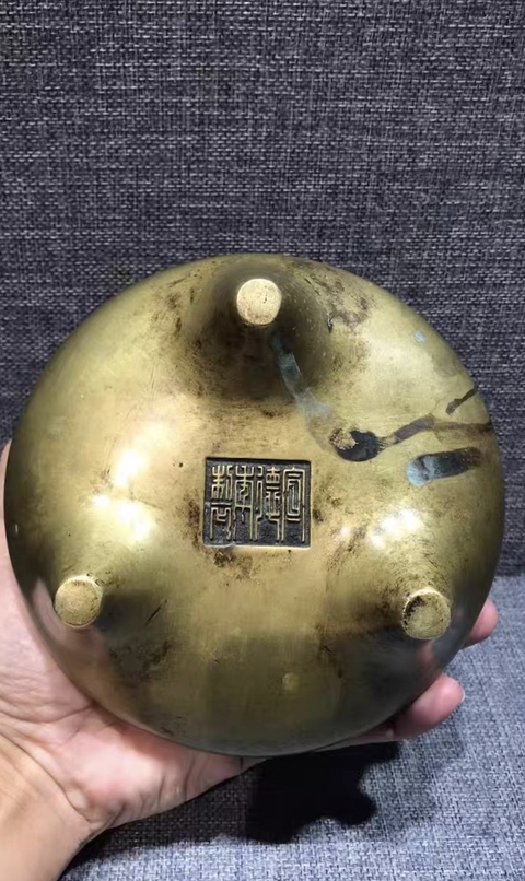 古玩銅器銅爐真品鑒賞圖
