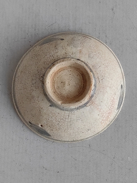 古玩陶瓷青花花卉紋碗真品鑒賞圖