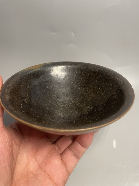 古玩陶瓷耀州窯斗笠盞拍賣，當前價格1500元
