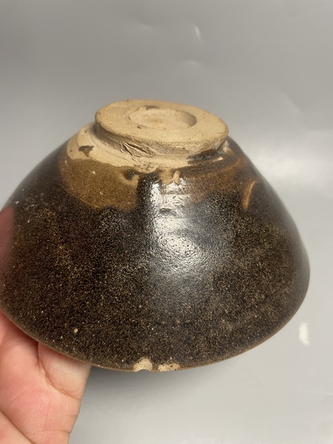 古玩陶瓷耀州窯斗笠盞拍賣，當前價格1500元