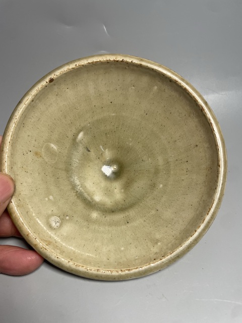 古玩陶瓷元耀州姜黃釉盞拍賣，當前價格1500元