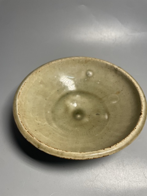 古玩陶瓷元耀州姜黃釉盞拍賣，當前價格1500元