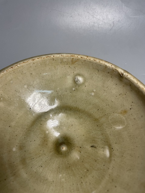 古玩陶瓷元耀州姜黃釉盞拍賣，當前價格1500元