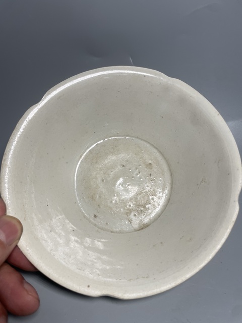 古玩陶瓷白釉花口洗拍賣，當前價格2600元