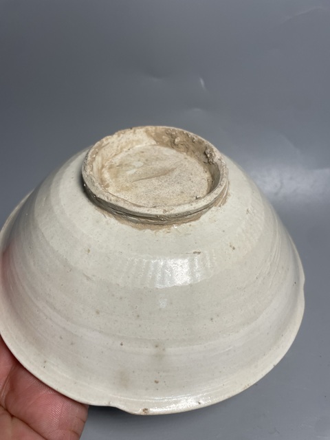 古玩陶瓷白釉花口洗拍賣，當前價格2600元