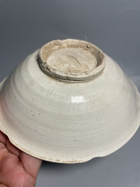 古玩陶瓷白釉花口洗拍賣，當前價格2600元