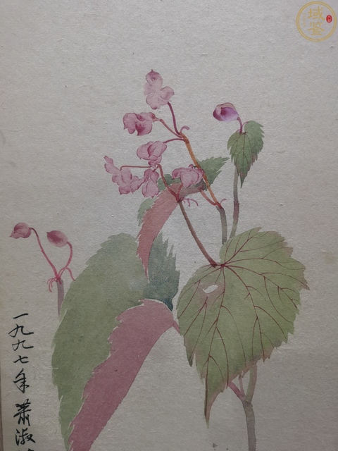 古玩字畫蕭淑芳花卉真品鑒賞圖