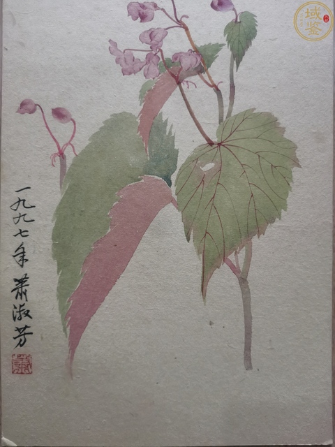 古玩字畫蕭淑芳花卉真品鑒賞圖