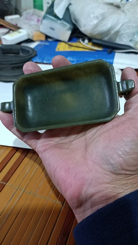 古玩玉器碧玉耳杯拍賣，當前價格5080元