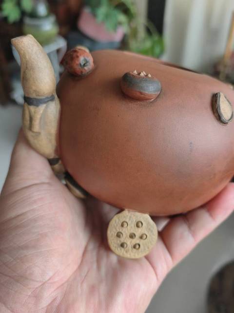 古玩雜項(xiàng)百果壺真品鑒賞圖