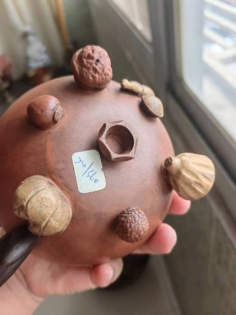 古玩雜項(xiàng)百果壺真品鑒賞圖