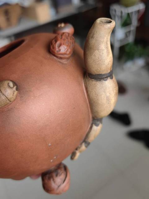 古玩雜項(xiàng)百果壺真品鑒賞圖