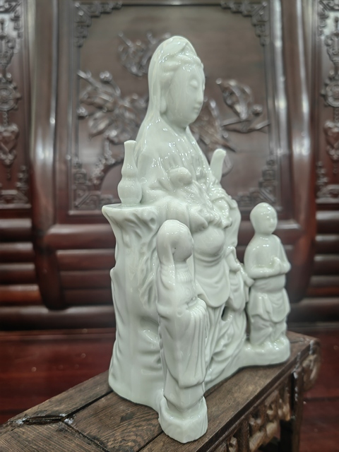 古玩陶瓷 觀音像真品鑒賞圖