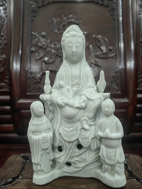 古玩陶瓷 觀音像真品鑒賞圖