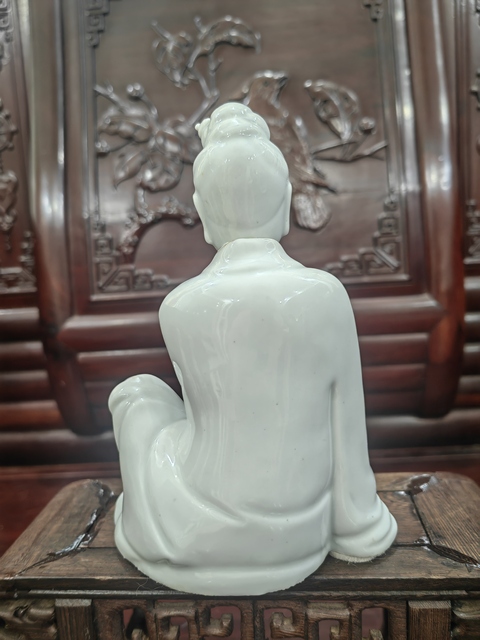 古玩陶瓷清中期書卷觀音拍賣，當前價格13000元