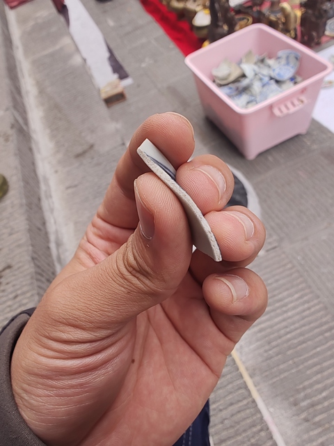 古玩陶瓷青花龍紋片真品鑒賞圖