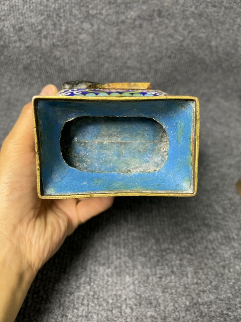 古玩雜項景泰藍賞瓶真品鑒賞圖