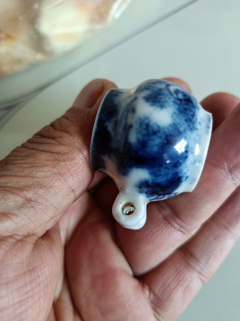 古玩陶瓷鳥(niǎo)食罐真品鑒賞圖