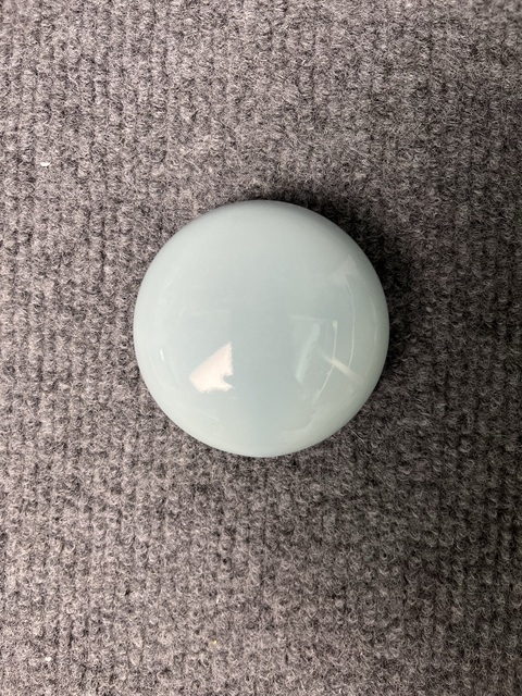 古玩陶瓷天藍釉印色盒真品鑒賞圖