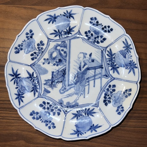 古玩陶瓷青花盤真品鑒賞圖