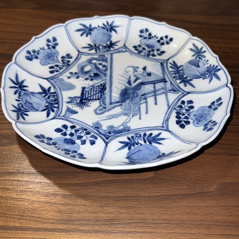 古玩陶瓷青花盤真品鑒賞圖