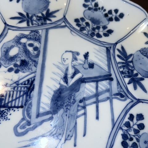 古玩陶瓷青花盤真品鑒賞圖