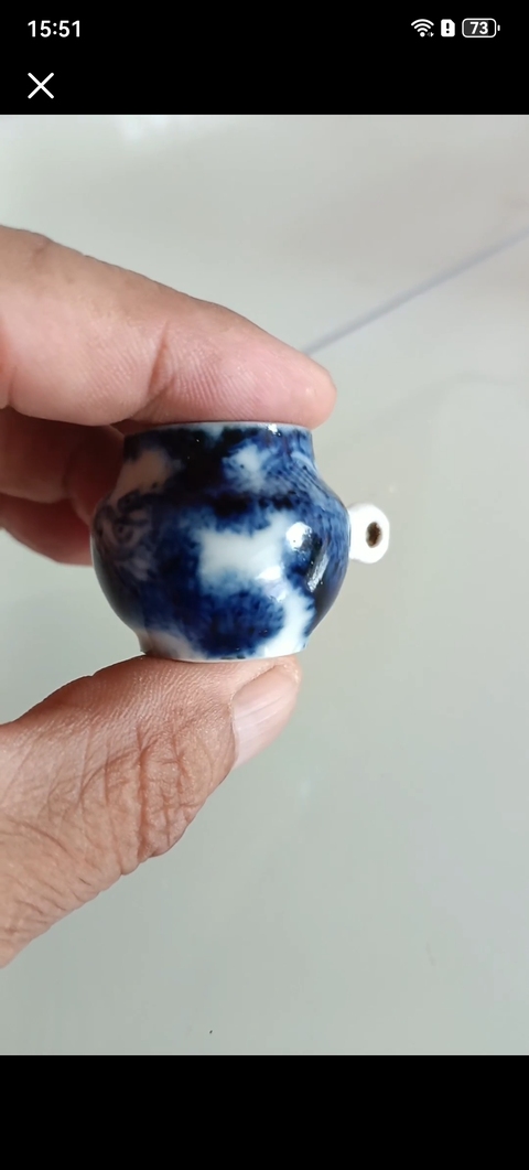 古玩陶瓷鳥(niǎo)食罐真品鑒賞圖