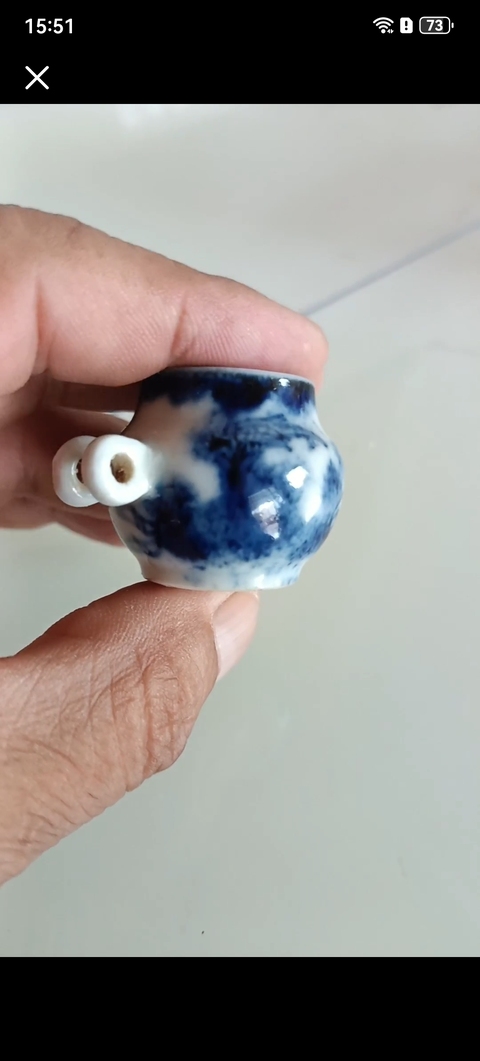 古玩陶瓷鳥(niǎo)食罐真品鑒賞圖