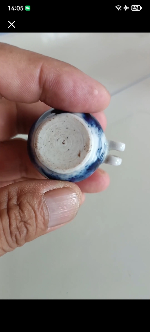 古玩陶瓷鳥(niǎo)食罐真品鑒賞圖