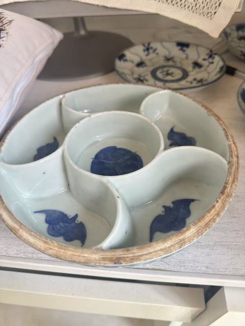 古玩陶瓷青花蓋盒真品鑒賞圖