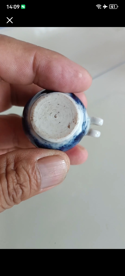 古玩陶瓷鳥(niǎo)食罐真品鑒賞圖